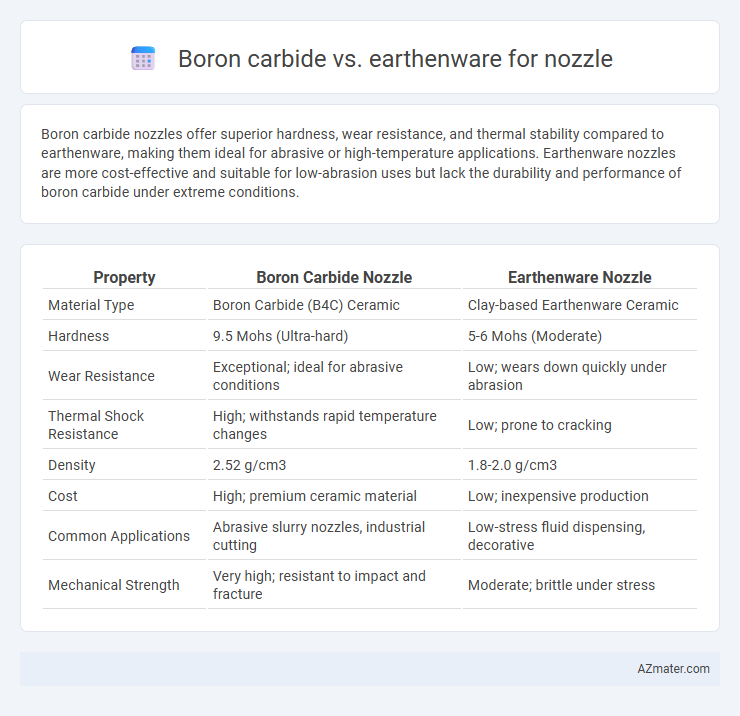 Boron carbide vs. earthenware for nozzle - What is The Difference?