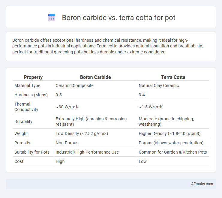 Boron carbide vs. terra cotta for pot - What is The Difference?