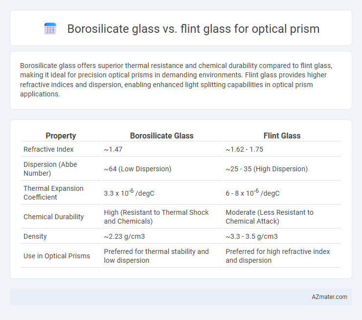 Borosilicate glass vs. flint glass for optical prism - What is The Difference?