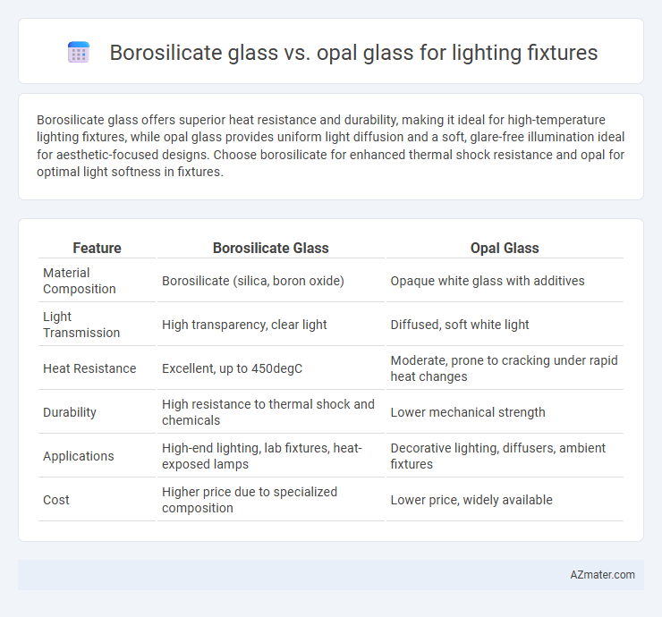 Borosilicate glass vs. opal glass for lighting fixtures - What is The Difference?
