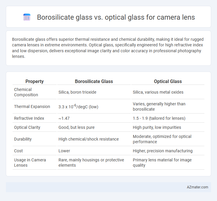 Borosilicate glass vs. optical glass for camera lens - What is The Difference?