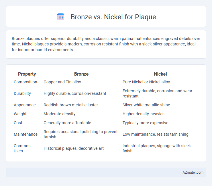 Bronze vs. Nickel for Plaque - What is The Difference?