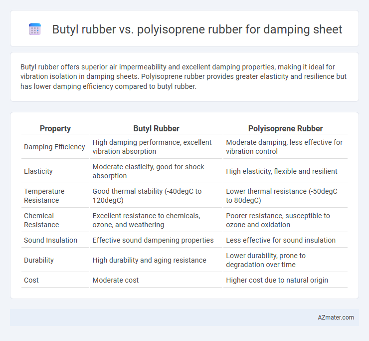 Butyl rubber vs. polyisoprene rubber for damping sheet - What is The Difference?