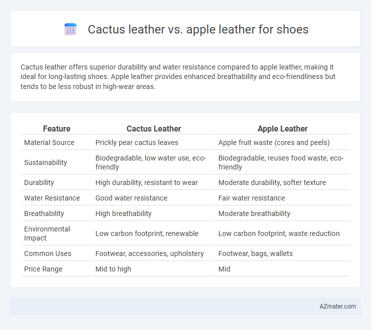 Cactus leather vs. apple leather for shoes - What is The Difference?