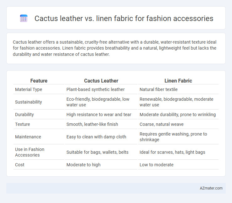 Cactus leather vs. linen fabric for fashion accessories - What is The Difference?