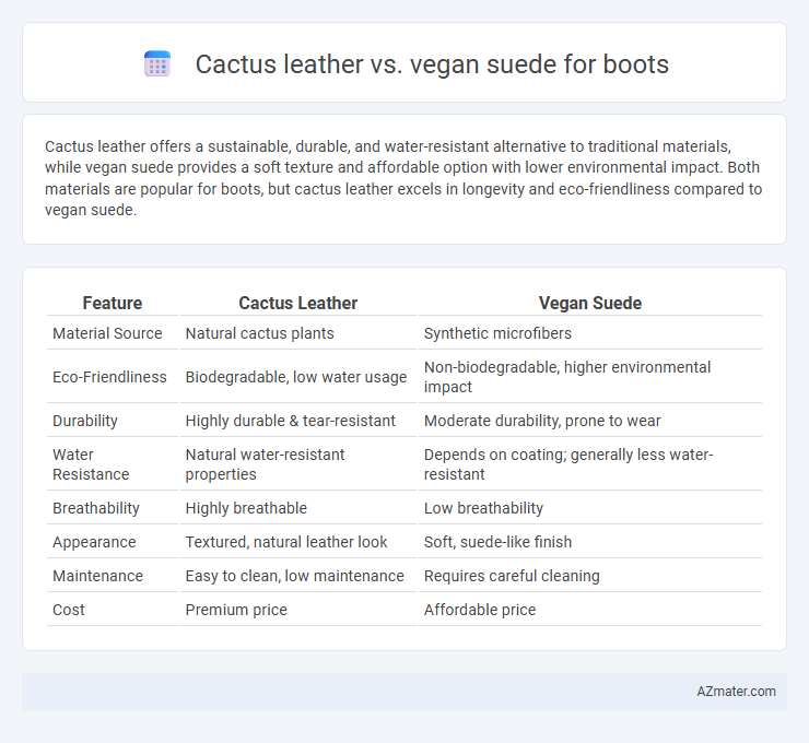 Cactus leather vs. vegan suede for boots - What is The Difference?