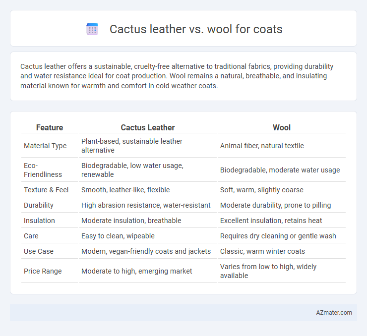 Cactus leather vs. wool for coats - What is The Difference?