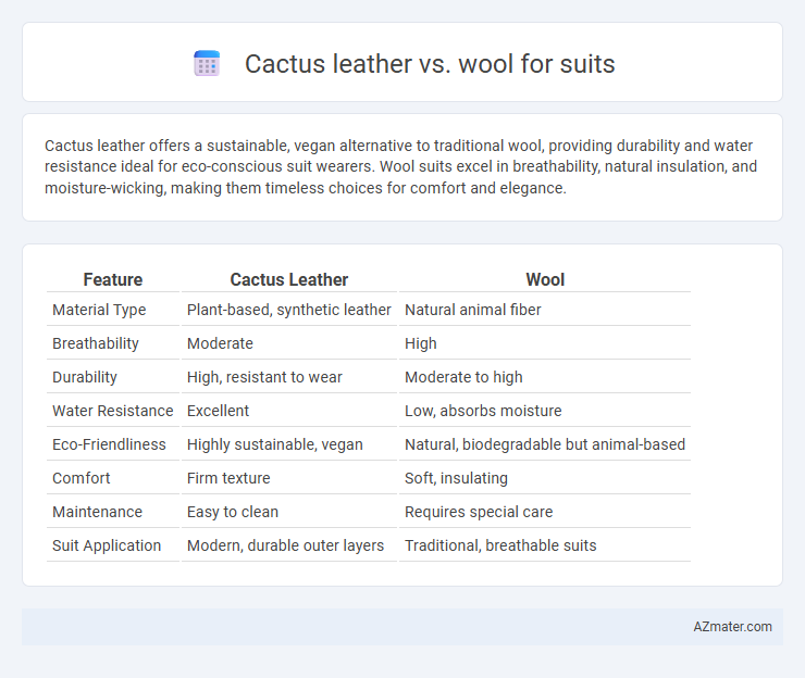 Cactus leather vs. wool for suits - What is The Difference?