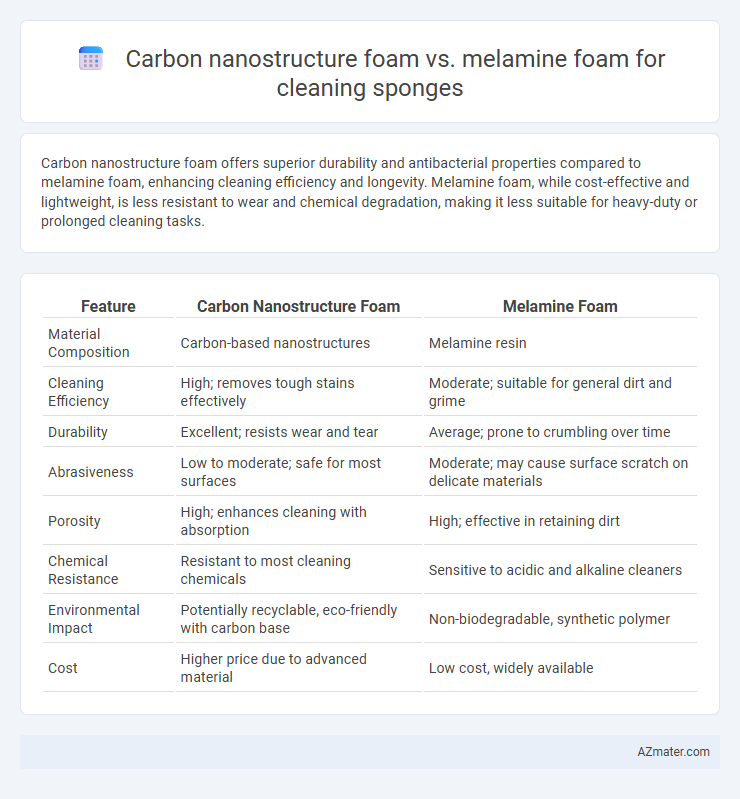 Carbon nanostructure foam vs. melamine foam for cleaning sponges - What is The Difference?