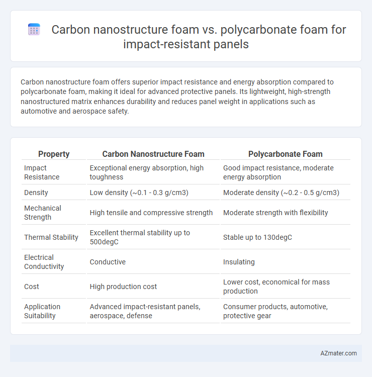 Carbon nanostructure foam vs. polycarbonate foam for impact-resistant panels - What is The Difference?