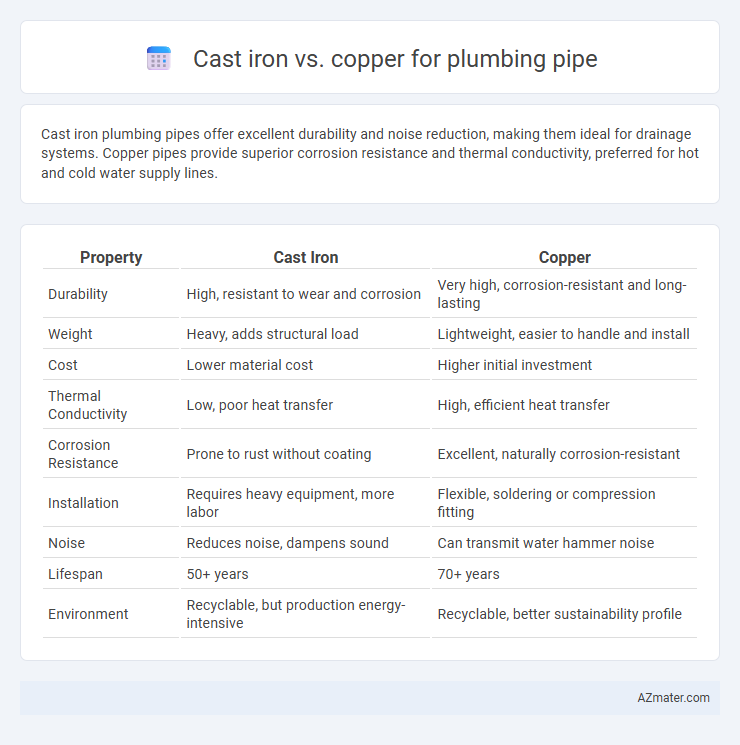 Cast iron vs. copper for plumbing pipe - What is The Difference?