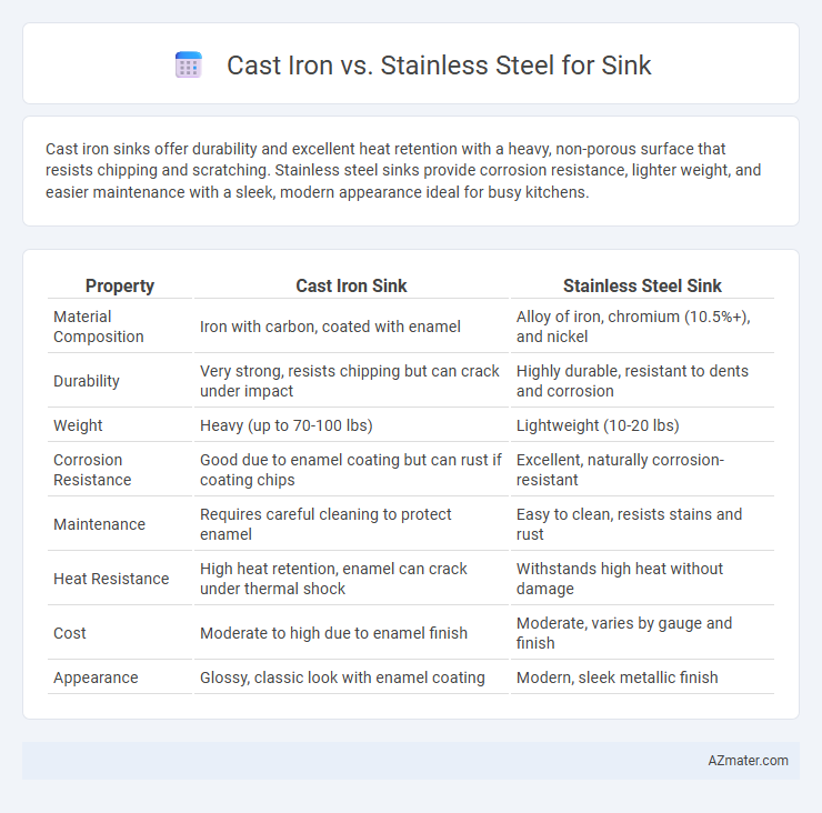 Cast Iron vs. Stainless Steel for Sink - What is The Difference?