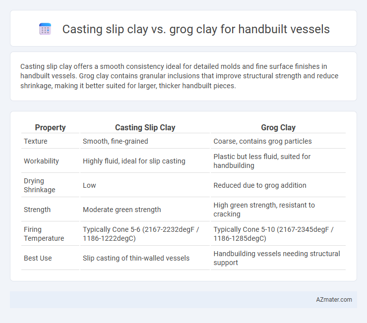 Casting slip clay vs. grog clay for handbuilt vessels - What is The Difference?