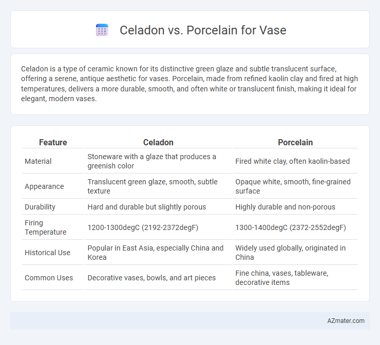 Celadon vs. Porcelain for Vase - What is The Difference?