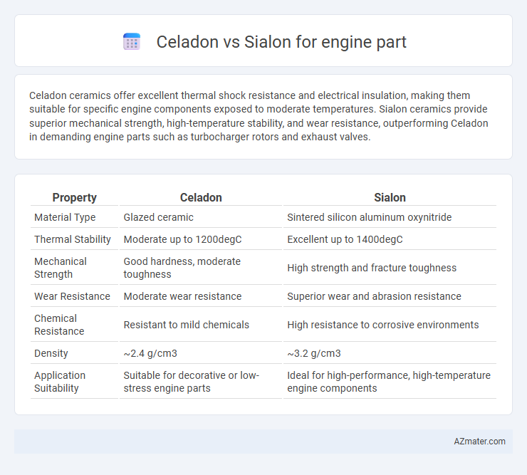 Celadon vs Sialon for engine part - What is The Difference?