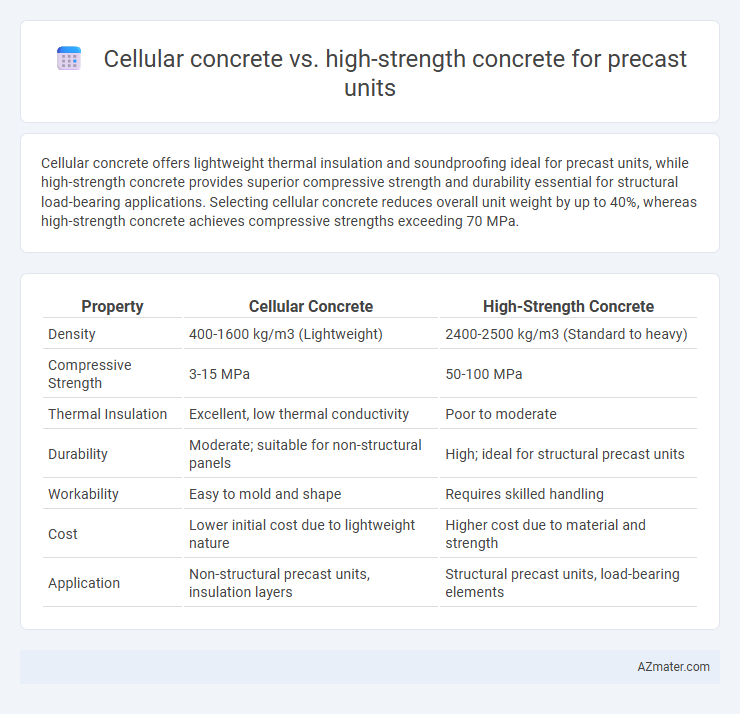 Cellular concrete vs. high-strength concrete for precast units - What is The Difference?