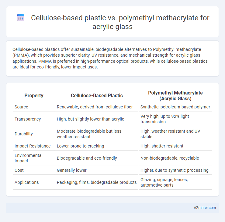 Cellulose-based plastic vs. polymethyl methacrylate for acrylic glass - What is The Difference?