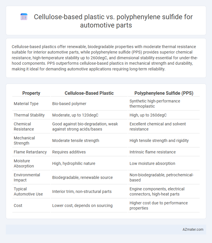 Cellulose-based plastic vs. polyphenylene sulfide for automotive parts - What is The Difference?