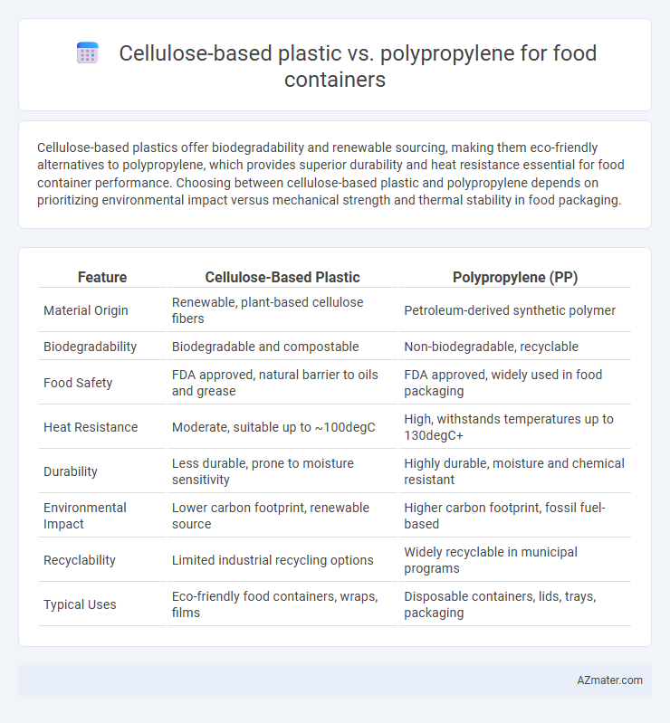 Cellulose-based plastic vs. polypropylene for food containers - What is The Difference?