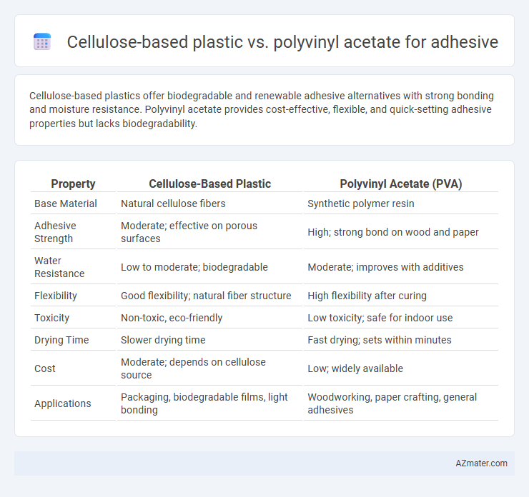 Cellulose-based plastic vs. polyvinyl acetate for adhesive - What is The Difference?