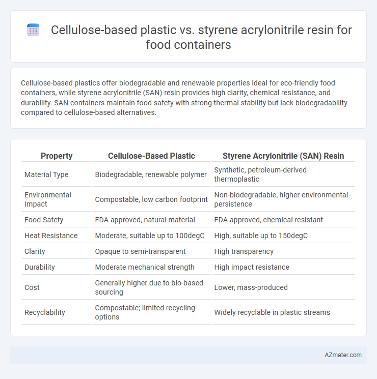 Cellulose-based plastic vs. styrene acrylonitrile resin for food containers - What is The Difference?
