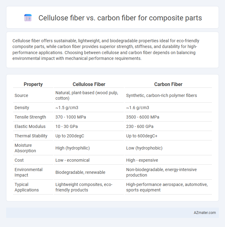 Cellulose fiber vs. carbon fiber for composite parts - What is The Difference?