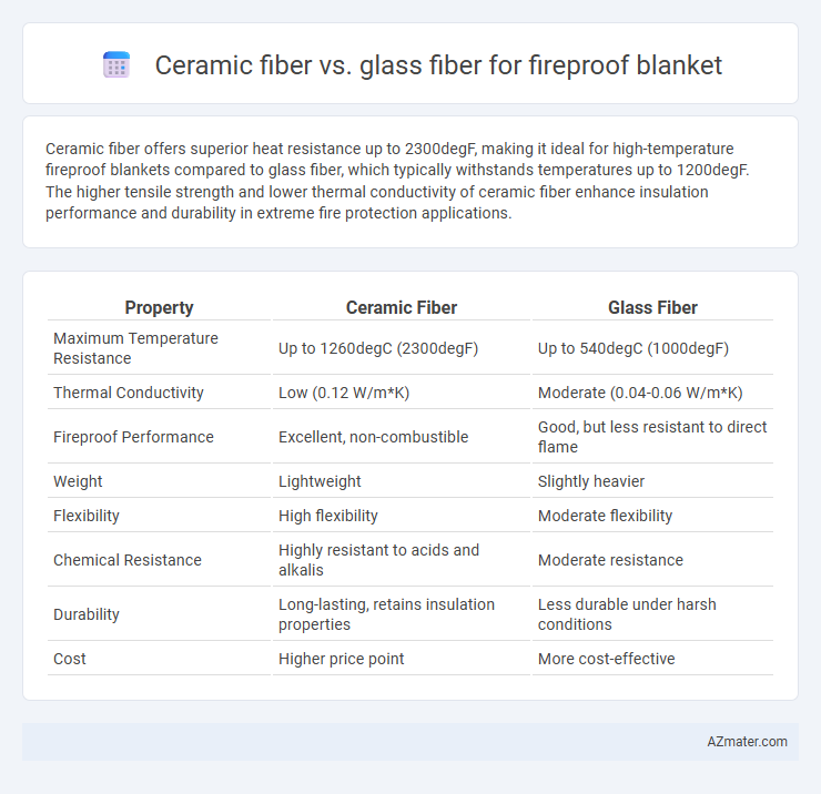 Ceramic fiber vs. glass fiber for fireproof blanket - What is The Difference?