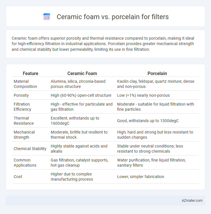 Ceramic foam vs. porcelain for filters - What is The Difference?