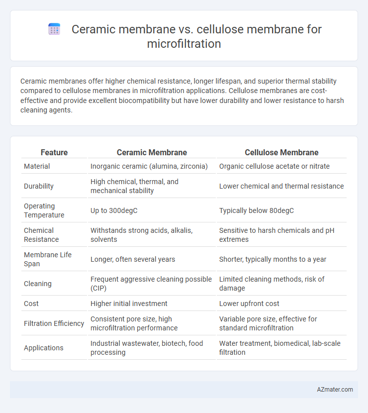 Ceramic membrane vs. cellulose membrane for microfiltration - What is The Difference?