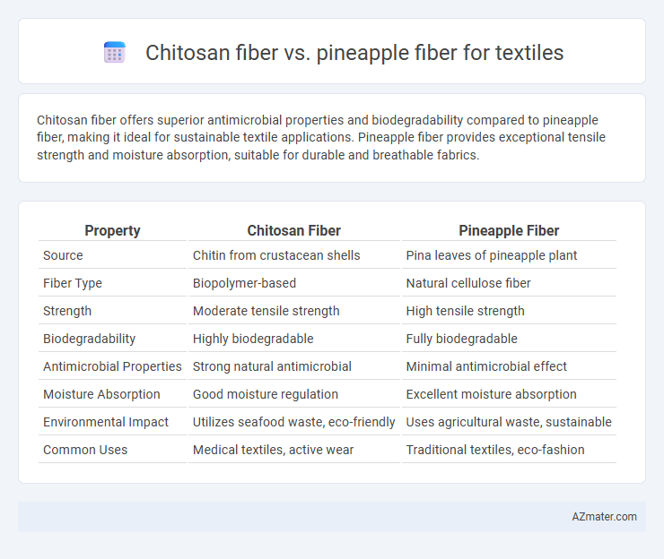 Chitosan fiber vs. pineapple fiber for textiles - What is The Difference?