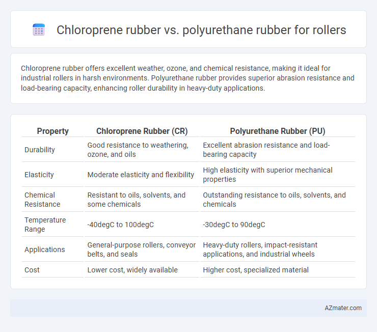 Chloroprene rubber vs. polyurethane rubber for rollers - What is The Difference?