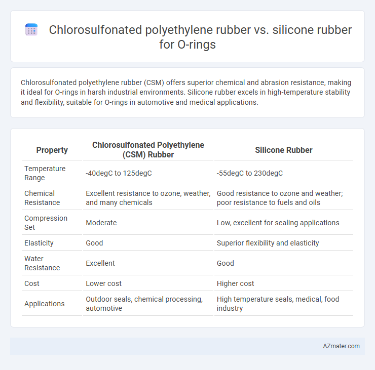 Chlorosulfonated polyethylene rubber vs. silicone rubber for O-rings - What is The Difference?