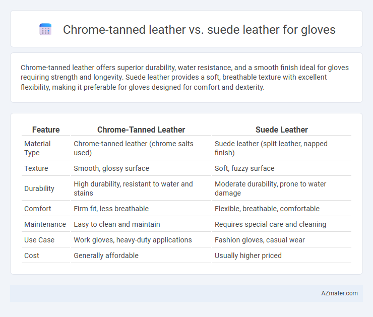 Chrome-tanned leather vs. suede leather for gloves - What is The Difference?