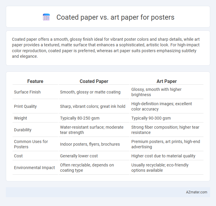 Coated paper vs. art paper for posters - What is The Difference?