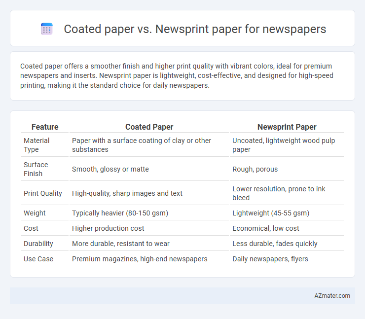 Coated paper vs. Newsprint paper for newspapers - What is The Difference?
