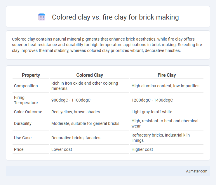Colored clay vs. fire clay for brick making - What is The Difference?
