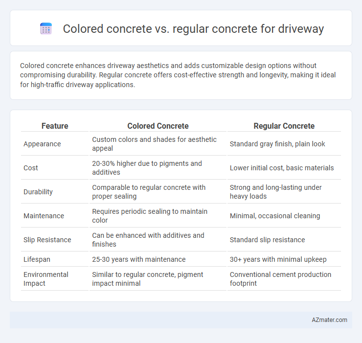 Colored concrete vs. regular concrete for driveway - What is The Difference?