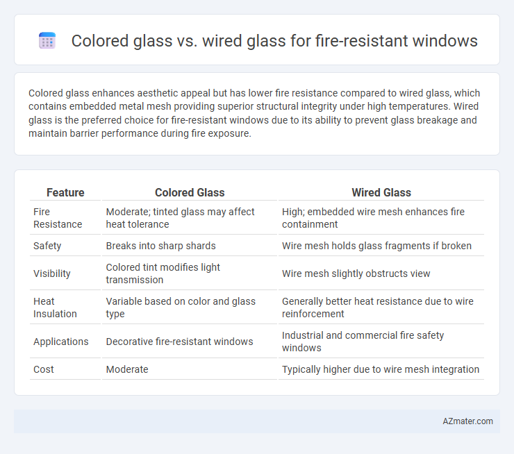 Colored glass vs. wired glass for fire-resistant windows - What is The Difference?