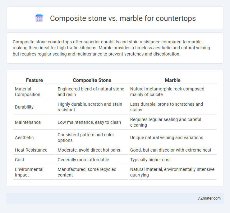 Composite stone vs. marble for countertops - What is The Difference?