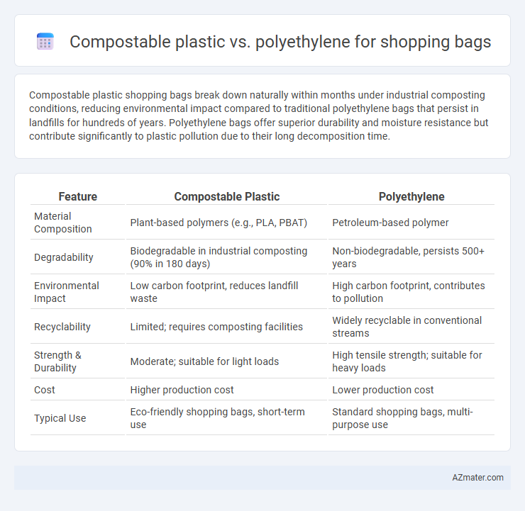 Compostable plastic vs. polyethylene for shopping bags - What is The Difference?