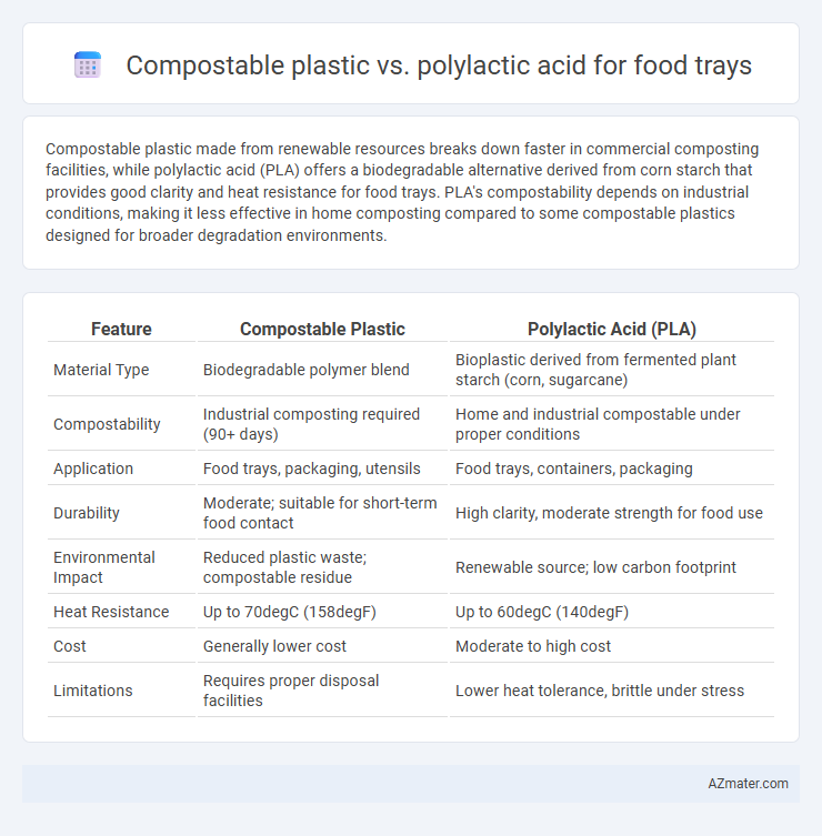 Compostable plastic vs. polylactic acid for food trays - What is The Difference?
