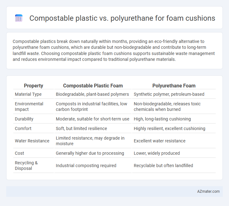 Compostable plastic vs. polyurethane for foam cushions - What is The Difference?