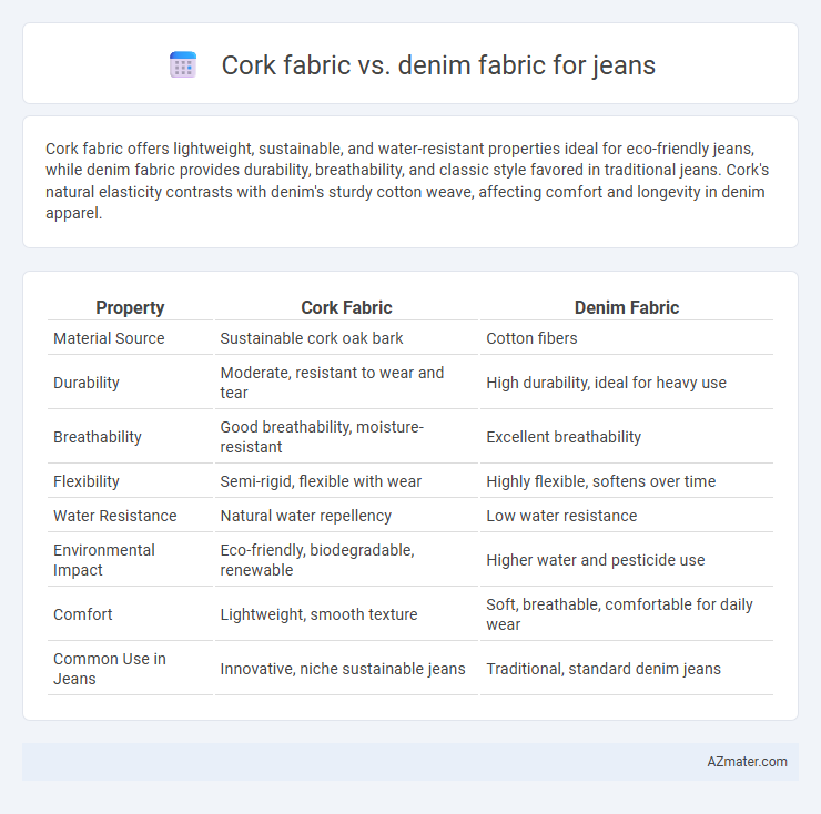 Cork fabric vs. denim fabric for jeans - What is The Difference?