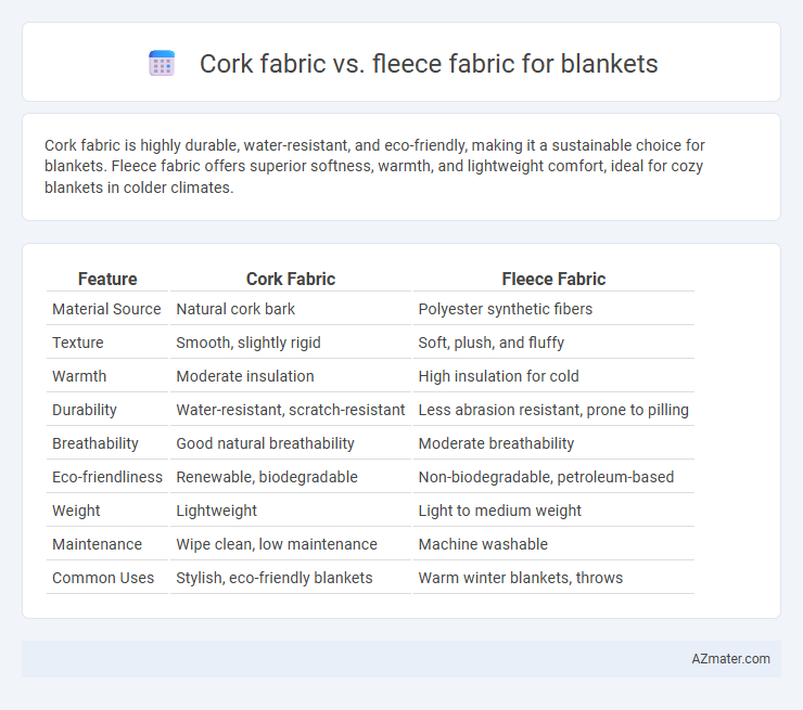 Cork fabric vs. fleece fabric for blankets - What is The Difference?