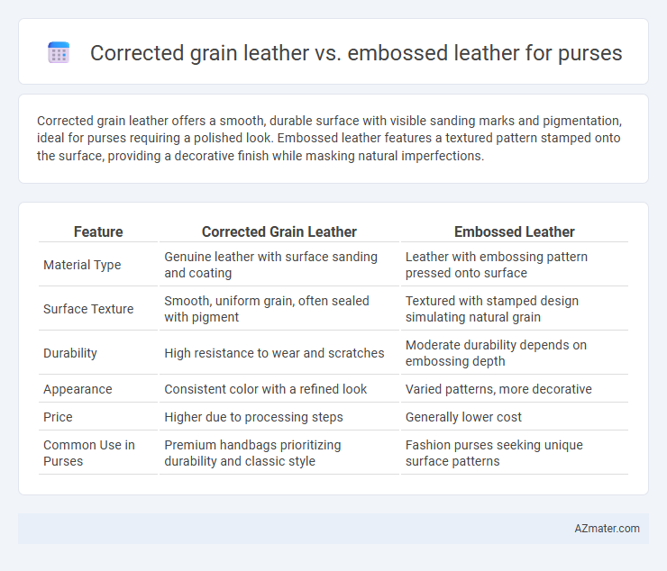 Corrected grain leather vs. embossed leather for purses - What is The Difference?