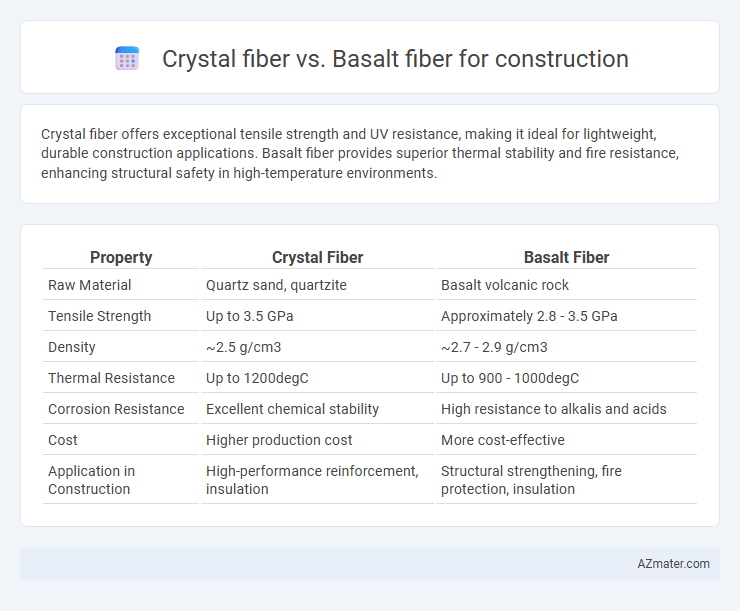 Crystal fiber vs. Basalt fiber for construction - What is The Difference?