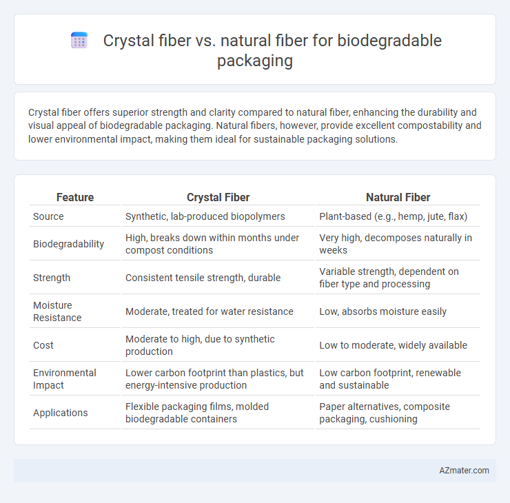 Crystal fiber vs. natural fiber for biodegradable packaging - What is The Difference?
