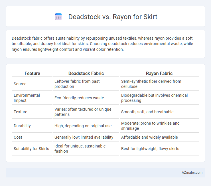 Deadstock vs. Rayon for Skirt - What is The Difference?