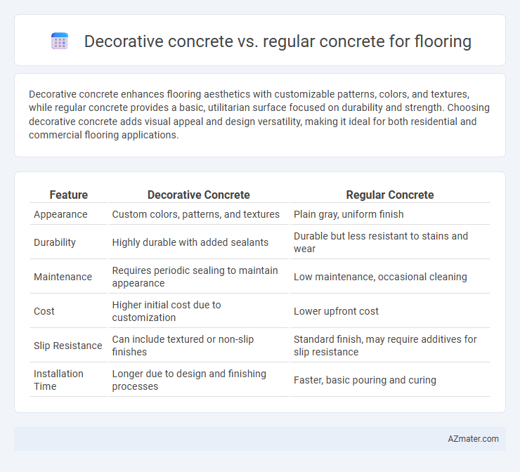 Decorative concrete vs. regular concrete for flooring - What is The Difference?