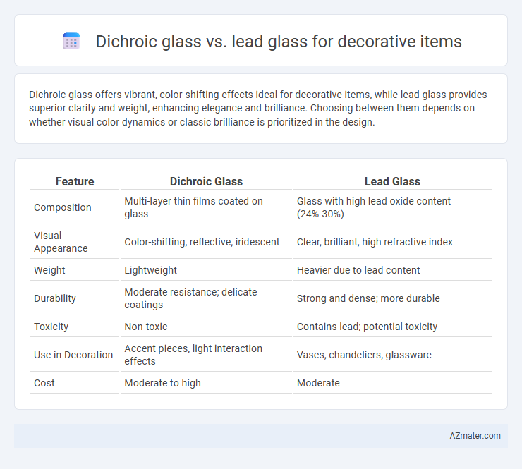 Dichroic glass vs. lead glass for decorative items - What is The Difference?